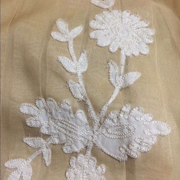 𝅺ROBERT Rodriguez Beige Silk Pleated Skirt Size 6 - Picture 5 of 6